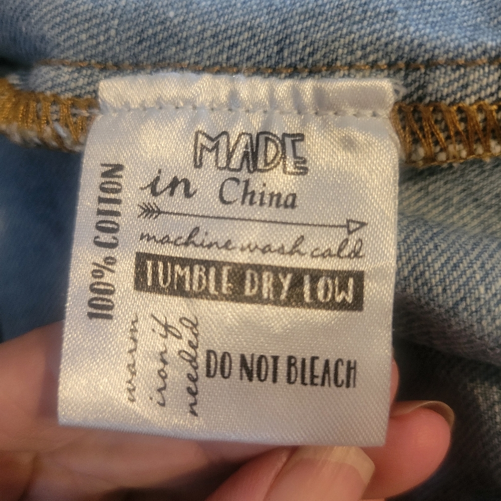 Worthy Threads denim jumpsuit size LARGE - Picture 8 of 8